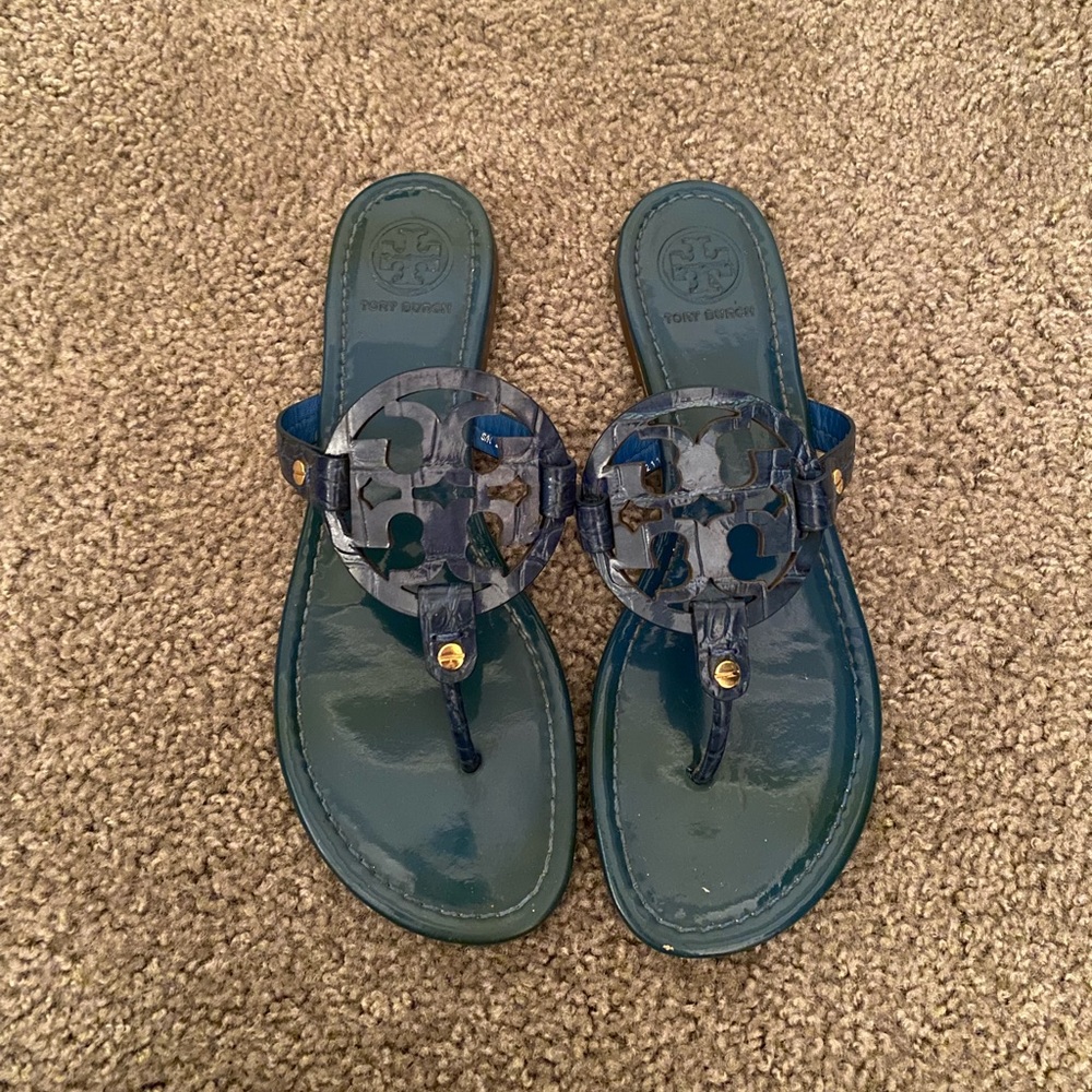 Blue tory burch sandals